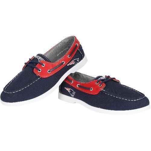 Men's New England Patriots Side Logo Slip-on Canvas Shoe