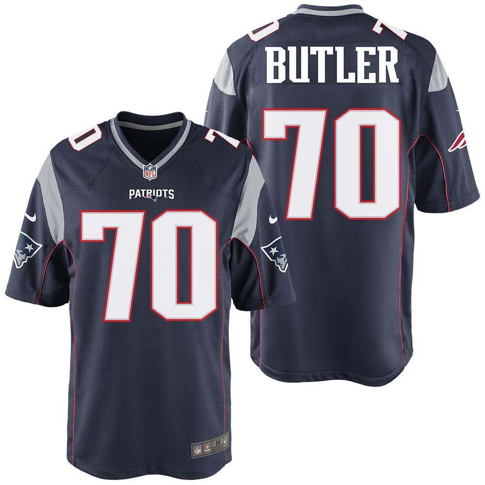 Nike Adam Butler #70 Game Jersey-Navy