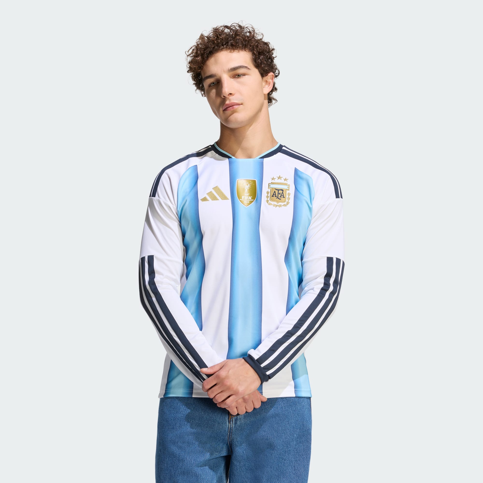ADIDAS Argentina Men's Home Long Sleeve Jersey 2026 - KA8126