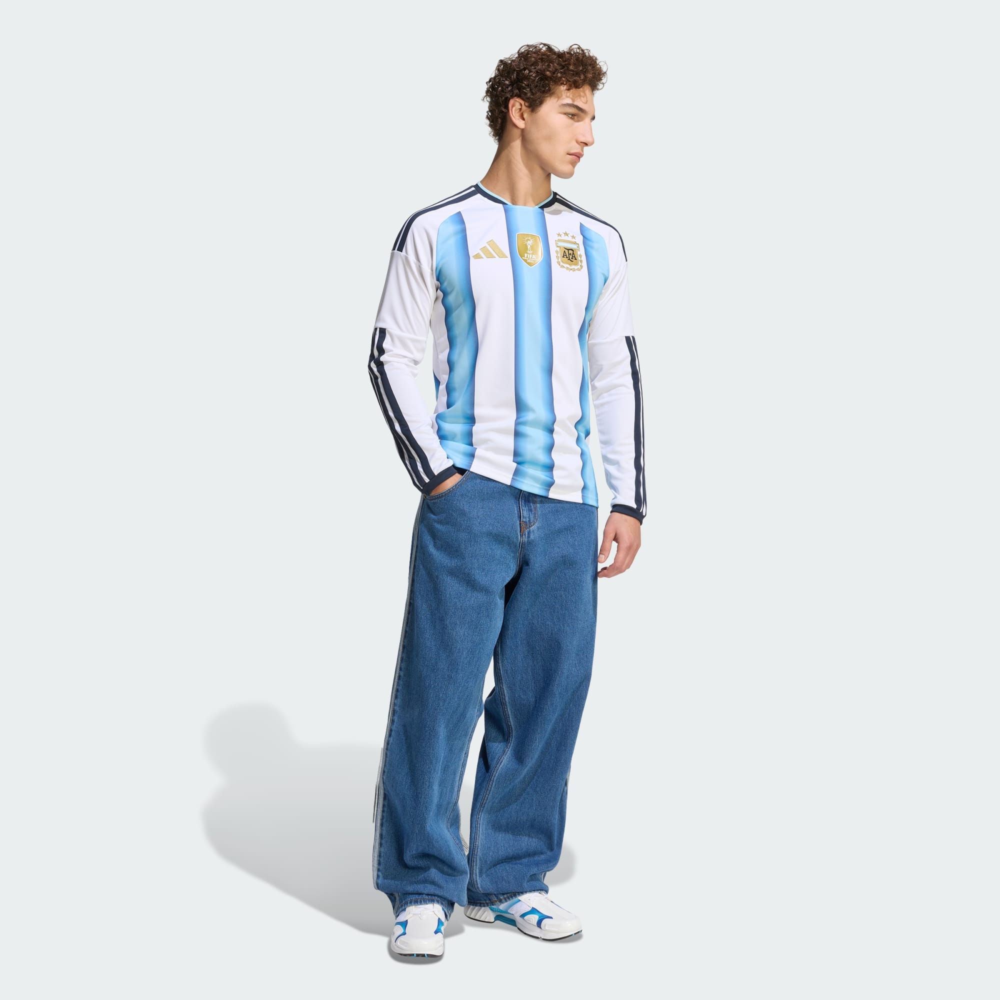 ADIDAS Argentina Men's Home Long Sleeve Jersey 2026 - KA8126