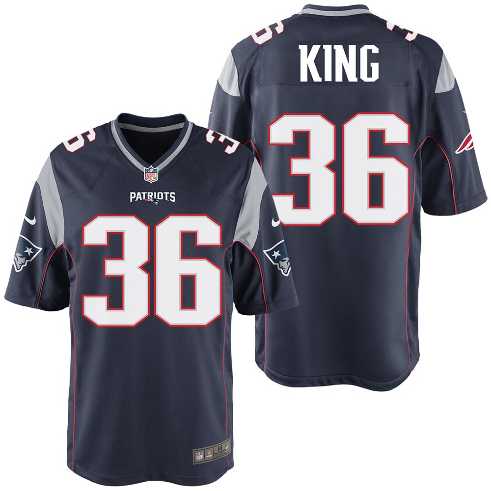 Nike Brandon King #36 Game Jersey-Navy