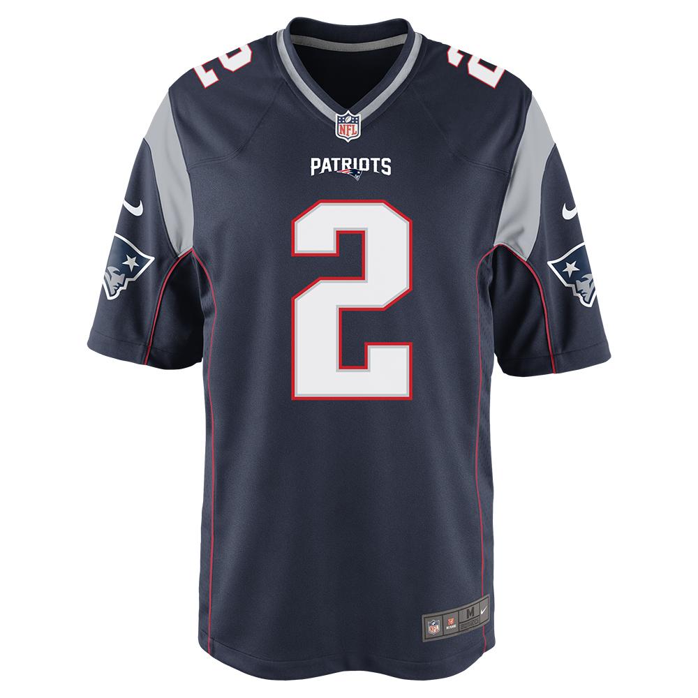 Nike Brian Hoyer #2 Game Jersey-Navy