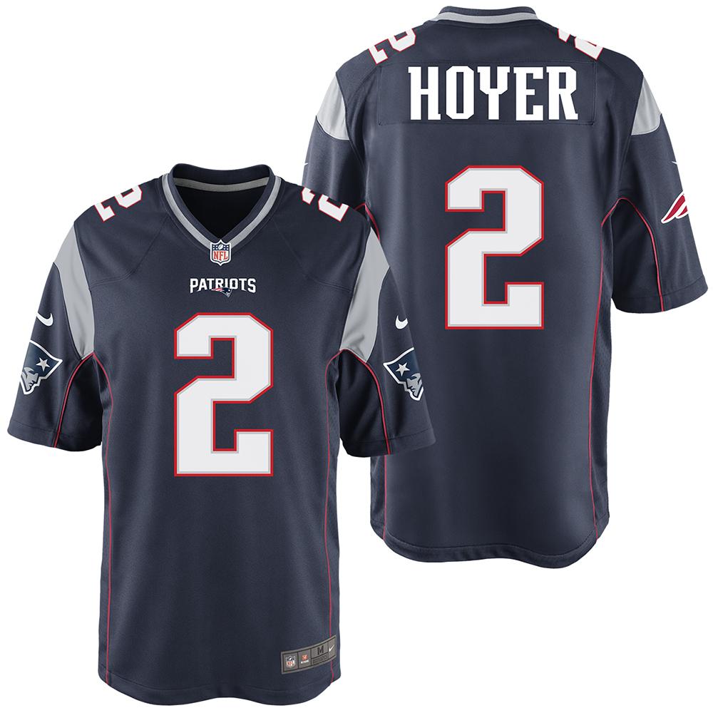 Nike Brian Hoyer #2 Game Jersey-Navy