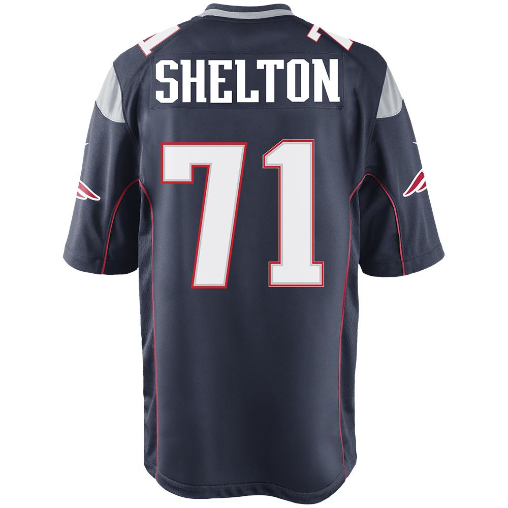 Nike Danny Shelton #71 Game Jersey-Navy