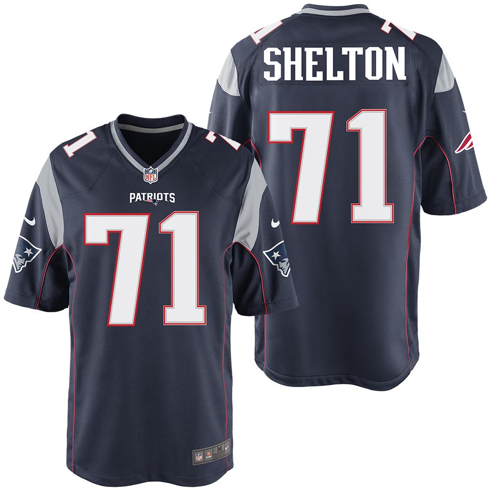 Nike Danny Shelton #71 Game Jersey-Navy