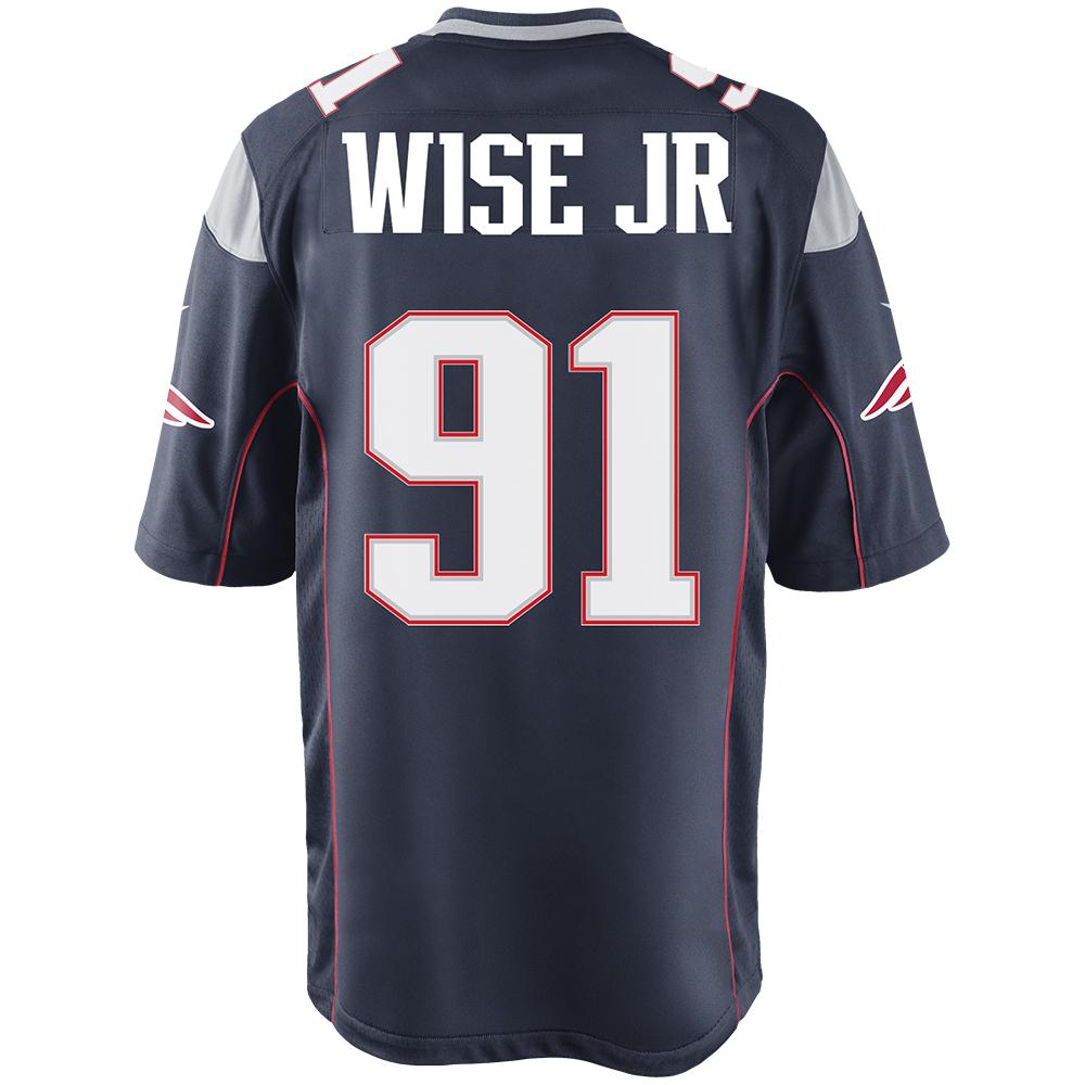 Nike Deatrich Wise Jr. #91 Game Jersey-Navy