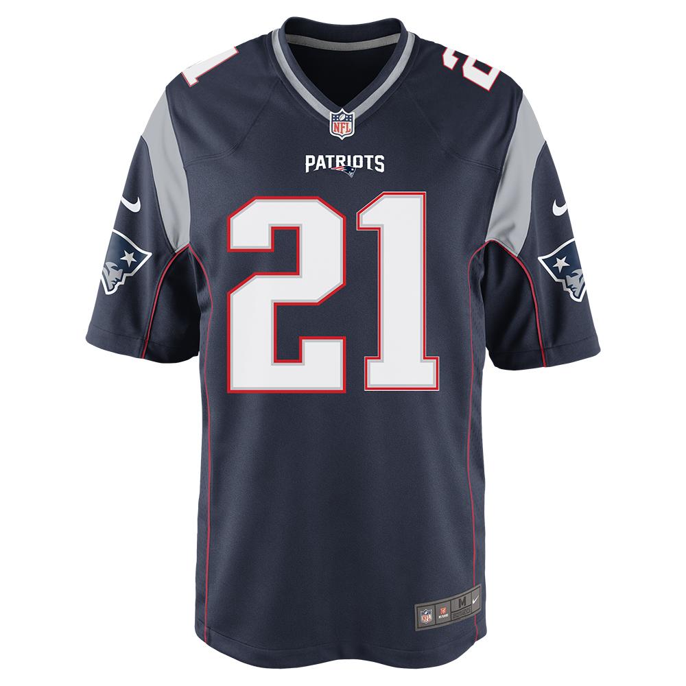 Nike Duron Harmon #21 Game Jersey-Navy