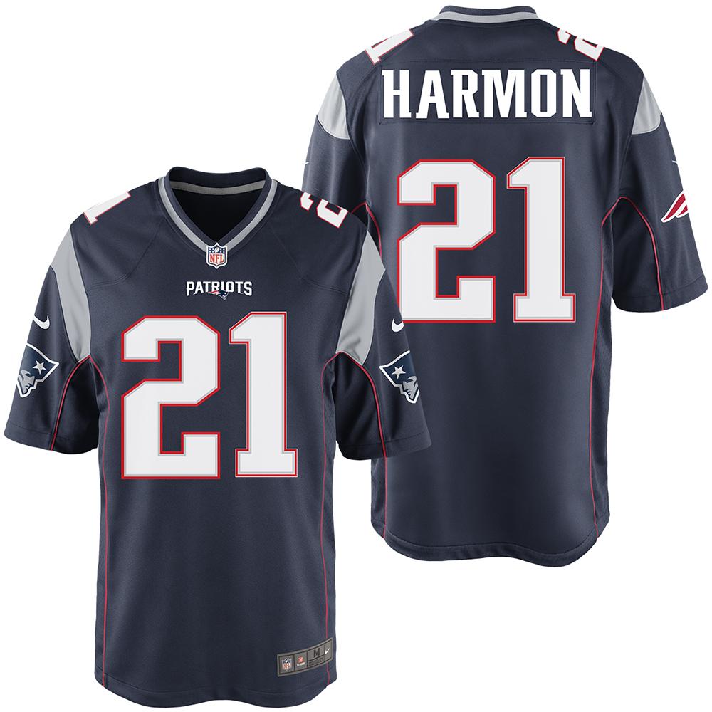 Nike Duron Harmon #21 Game Jersey-Navy