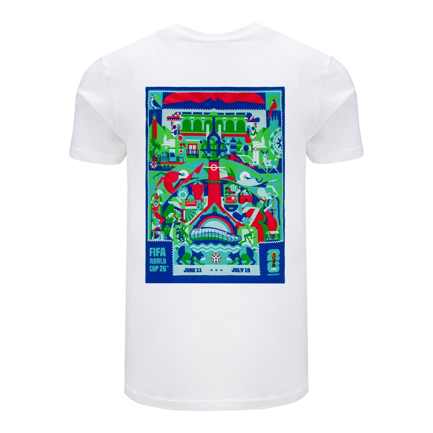 FIFA World Cup 2026™ Monterrey Poster White T-Shirt [ENG] - Unisex