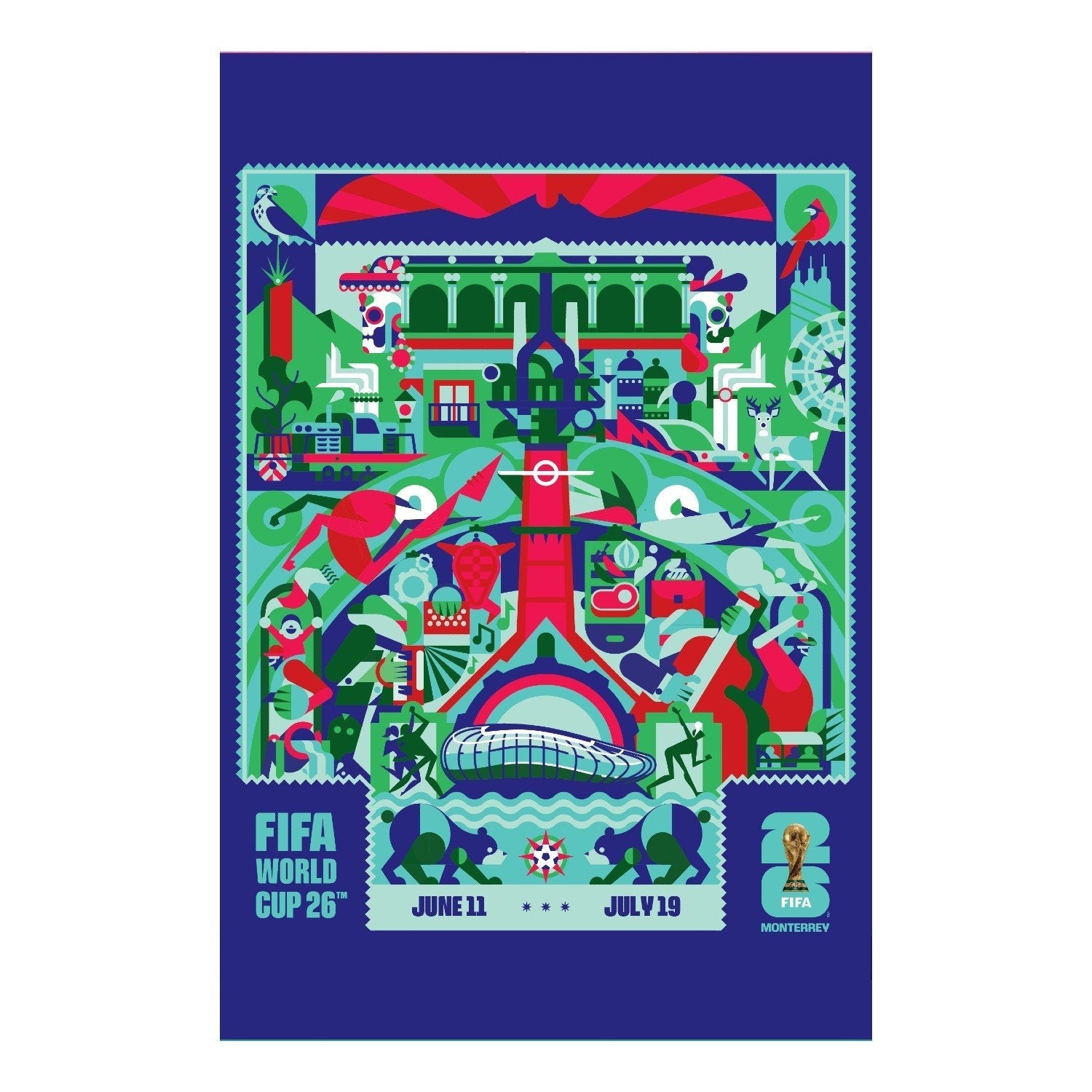 FIFA World Cup 2026™ Monterrey Host City Poster