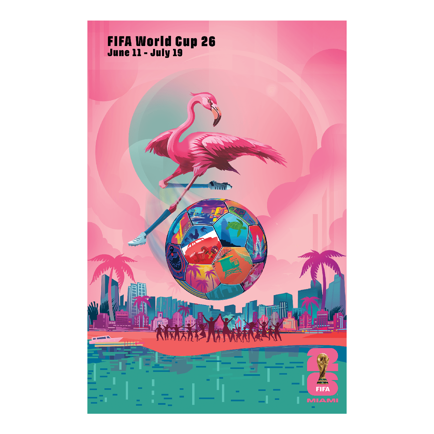FIFA World Cup 2026™ Miami Host City Poster