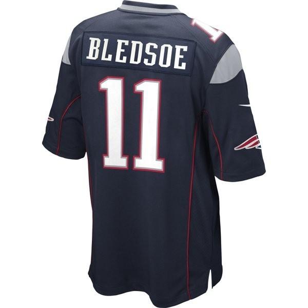 Nike Drew Bledsoe #11 Game Jersey-Navy
